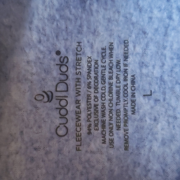 Cuddle Duds Fleece top - Picture 5 of 5